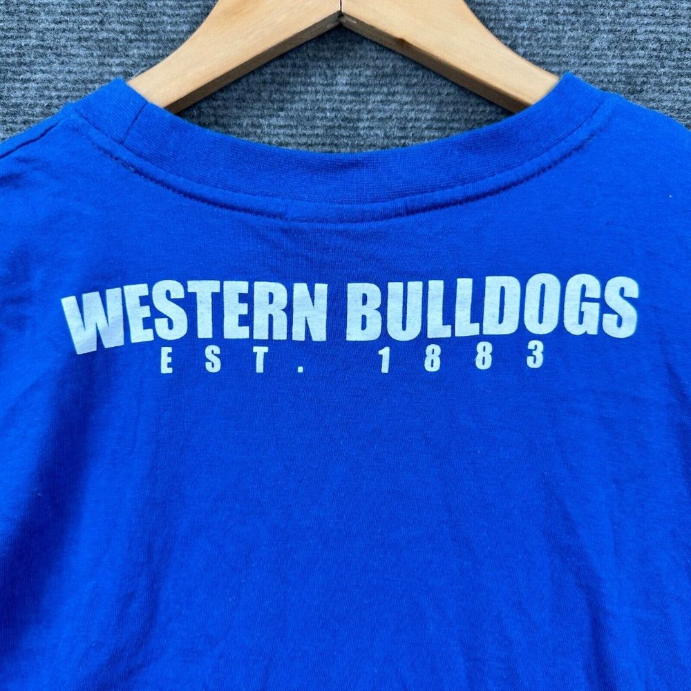 Western Bulldogs AFL Shirt Boy 14 Blue Sports Football Footy Tee Tshirt Printed - Picture 8 of 11